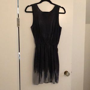 Gypsy silk dress with cut out back